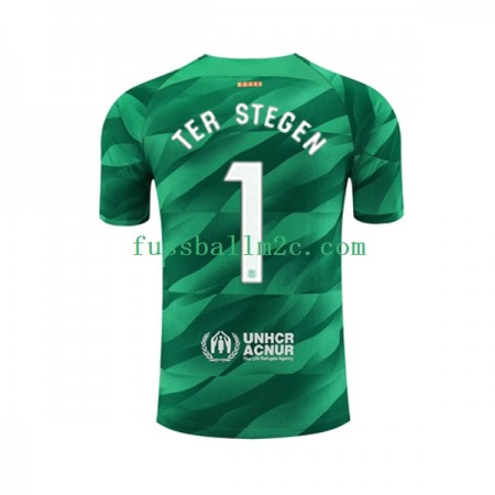 Fußballtrikots FC Barcelona Ter Stegen 1 Torwart Heim Trikotsatz 2023-2024